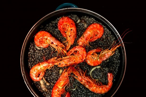 Receta de arroz negro con calamares