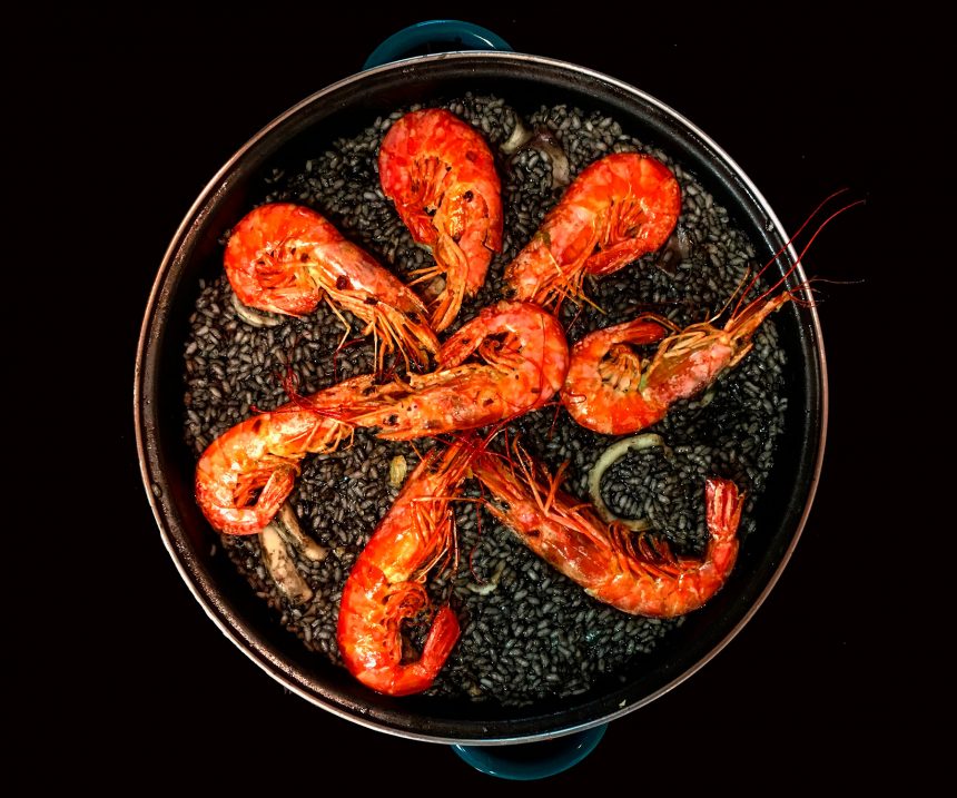 Receta de arroz negro con calamares