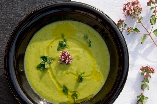 Receta crema de leghuga y menta