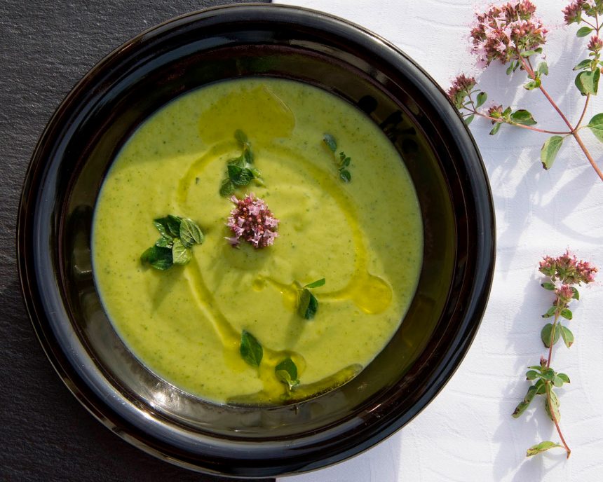 Receta crema de leghuga y menta